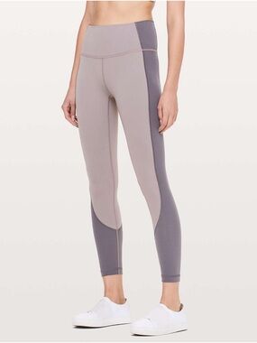 Lulu Lemon High-Waist Two-Tone Leggings
